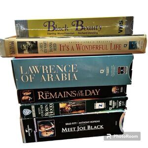 VHS Lot of 5 Classic Movies EUC